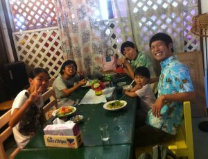 5人家族で記念日の外食ランチ