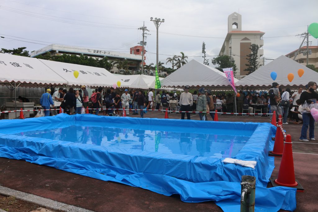 車海老つかみどり用プール