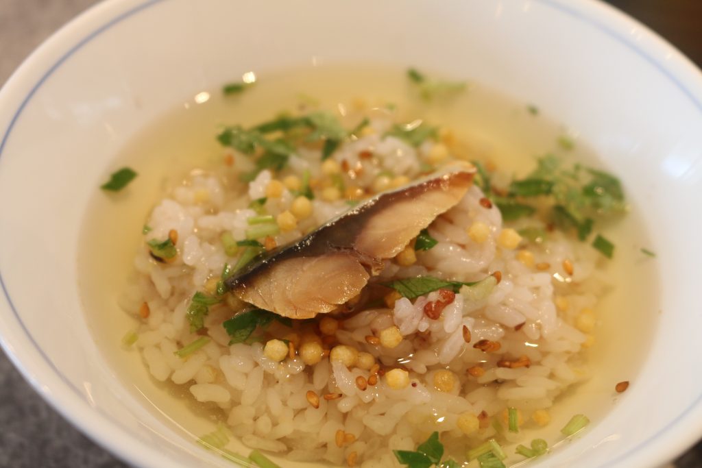へしこ鯖のお茶漬け