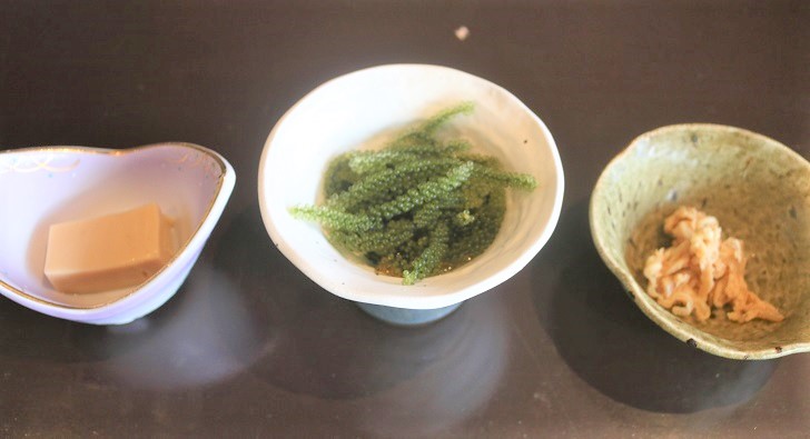 和食の小皿3つ