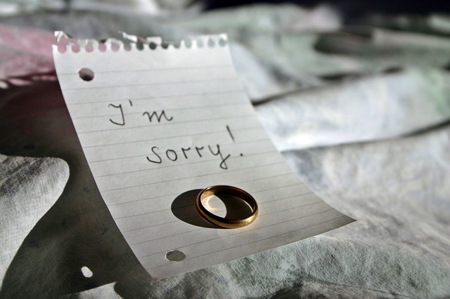 I'm sorry!の置き手紙と指輪