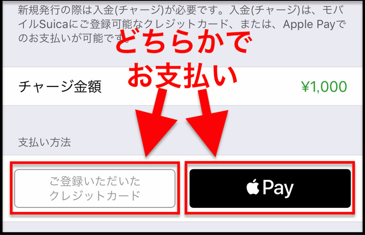 どちらかでお支払い
