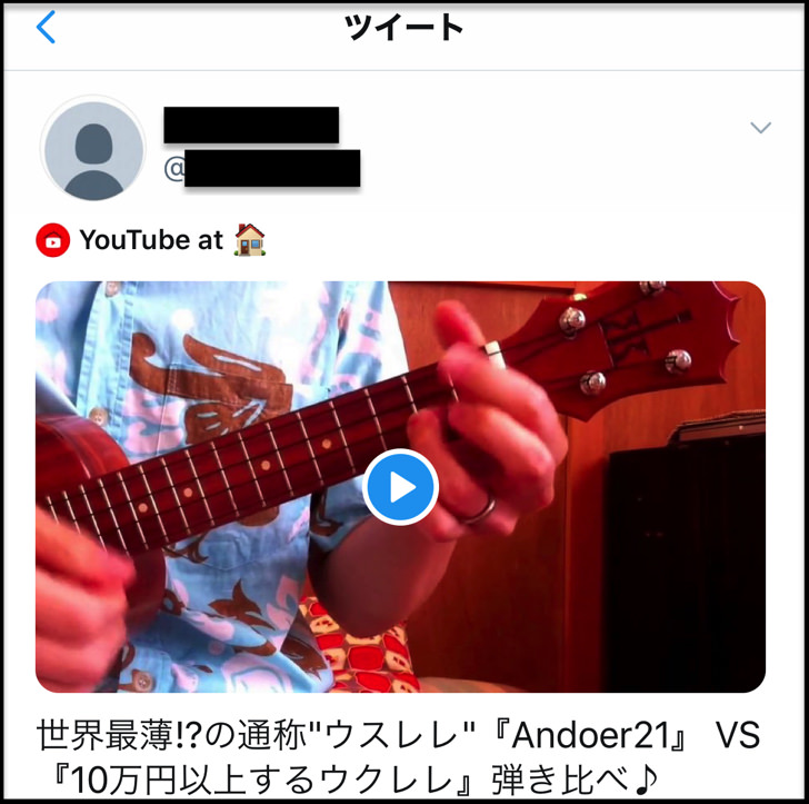 ツイッターに埋め込みした動画